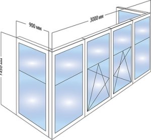 схема балкона №1
