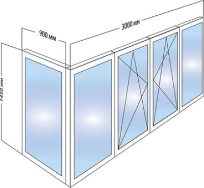 схема балкона №3